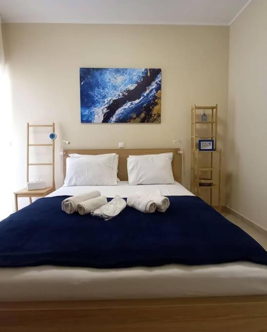 Blue -Spacious 1Bdr Corner Flat/Balcony/View Leilighet Athen Eksteriør bilde
