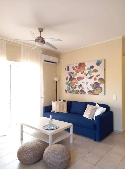 Blue -Spacious 1Bdr Corner Flat/Balcony/View Leilighet Athen Eksteriør bilde